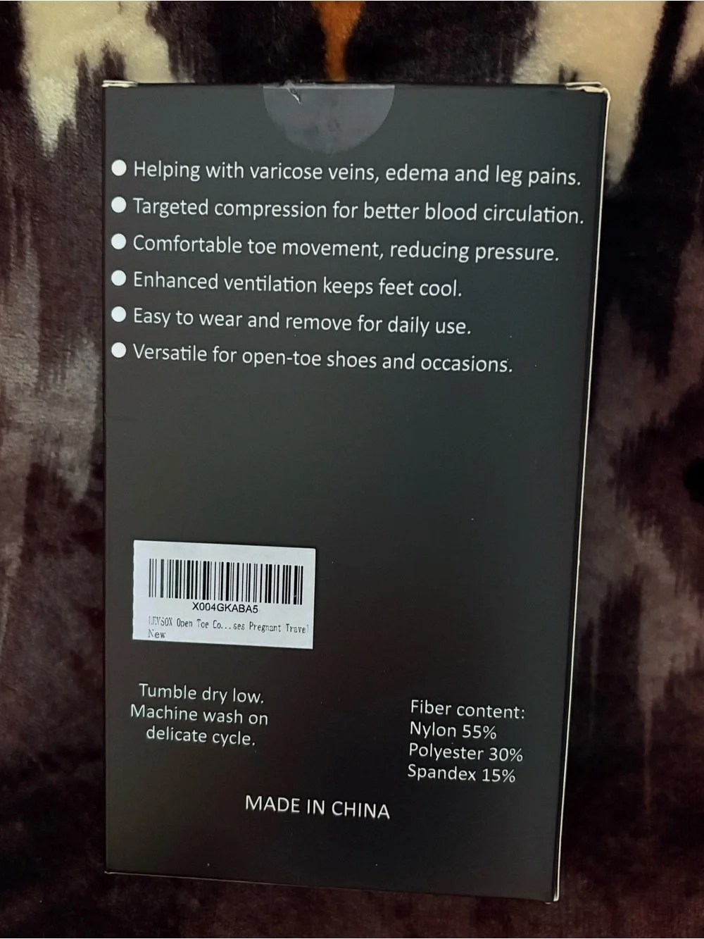 LEVSOX Open Toe Compression Socks Unisex